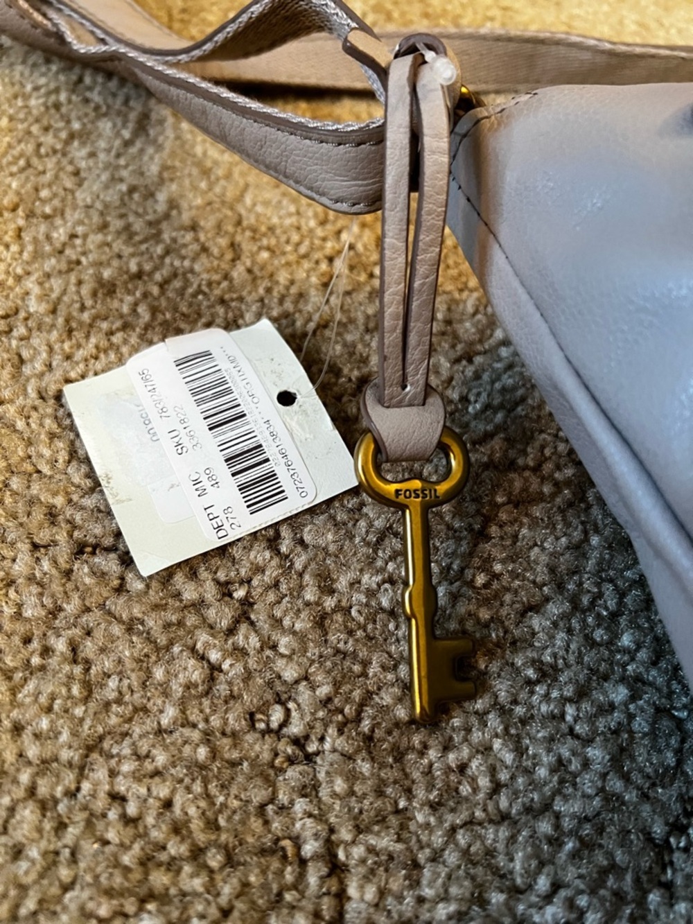 Fossil Light Taupe Crossbody Bag - Picture 15 of 16